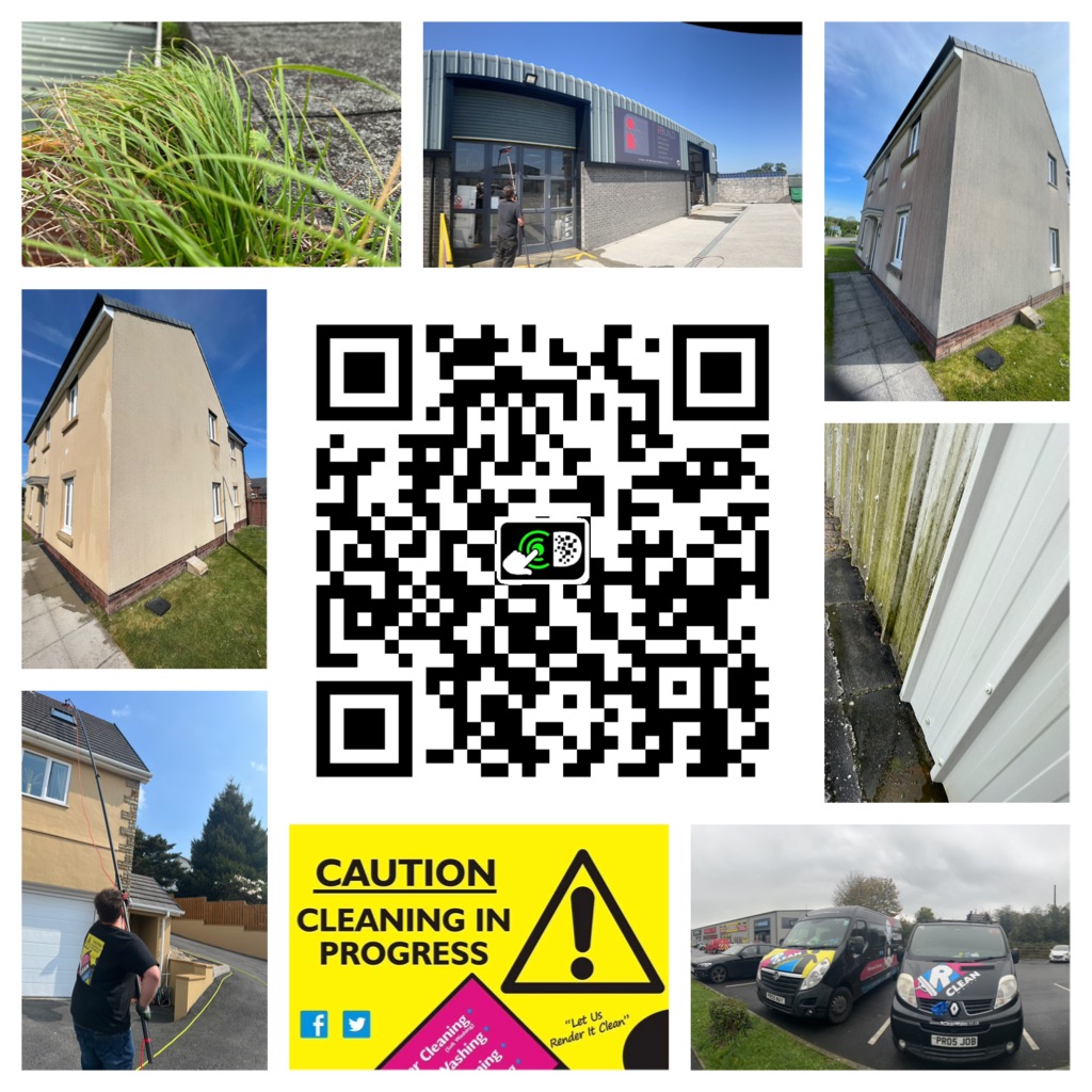 Soft-washing render cleaning Carmarthenshire